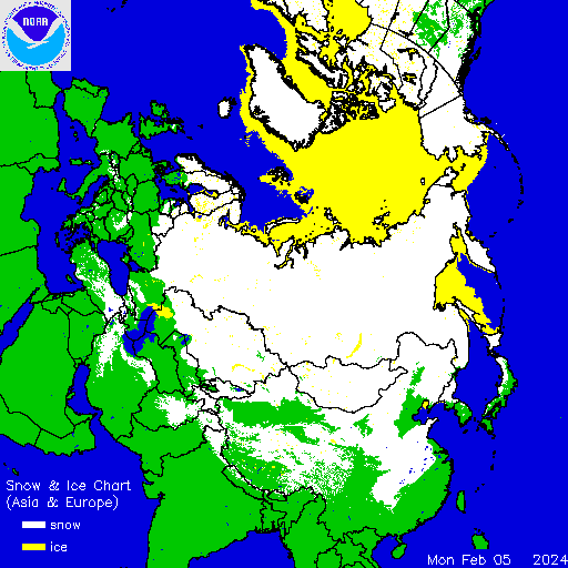 Today snow & ice depth North Hemisphere #Europe & #USA #snow (Stratul ...