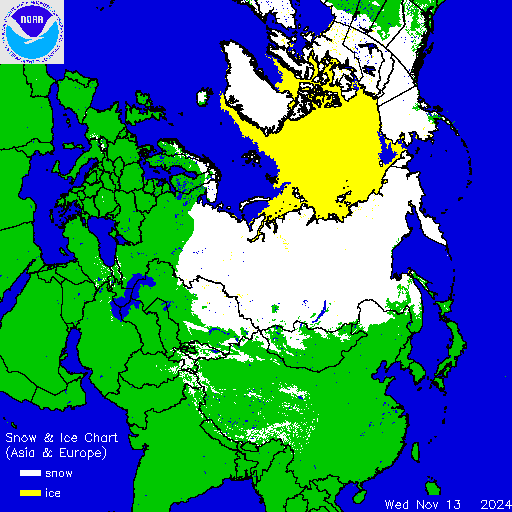 ims2024318_asiaeurope Current Snow and Ice Depth in Europe and USA