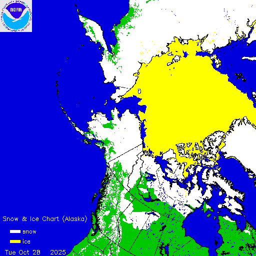 Thumbnail image 
                 of current Alaska region snow and ice chart