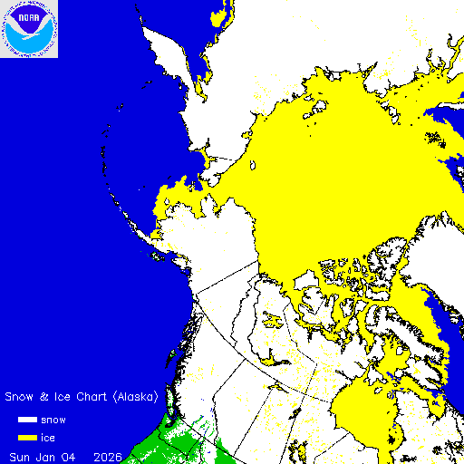 Thumbnail image 
                 of current Alaska region snow and ice chart