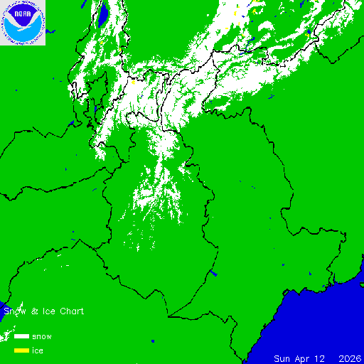 Thumbnail image 
                 of current Afghanistan snow and ice chart