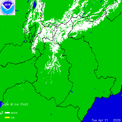 Thumbnail image 
                 of current Afghanistan snow and ice chart