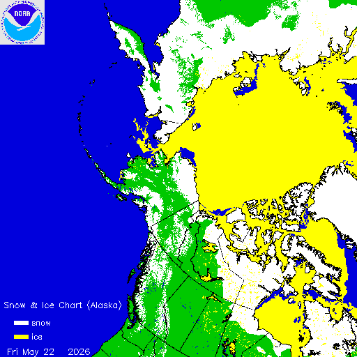 Thumbnail image 
                 of current Alaska region snow and ice chart