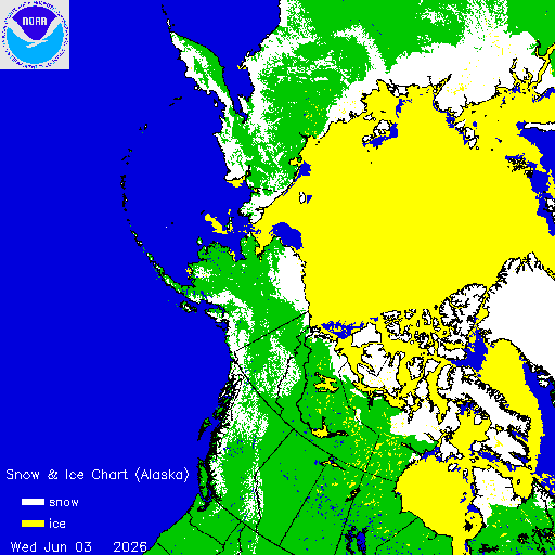Thumbnail image 
                 of current Alaska region snow and ice chart