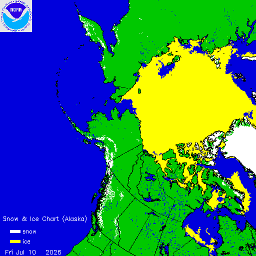 Thumbnail image 
                 of current Alaska region snow and ice chart