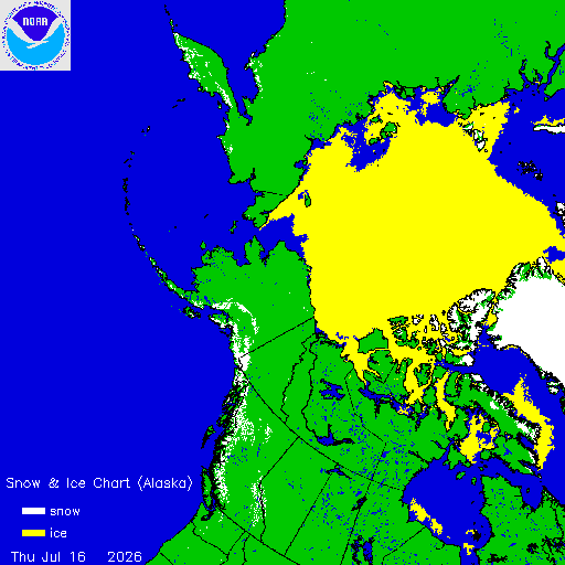 Thumbnail image 
                 of current Alaska region snow and ice chart