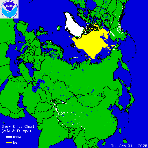 Thumbnail image 
                 of current Europe to Asia snow and ice chart