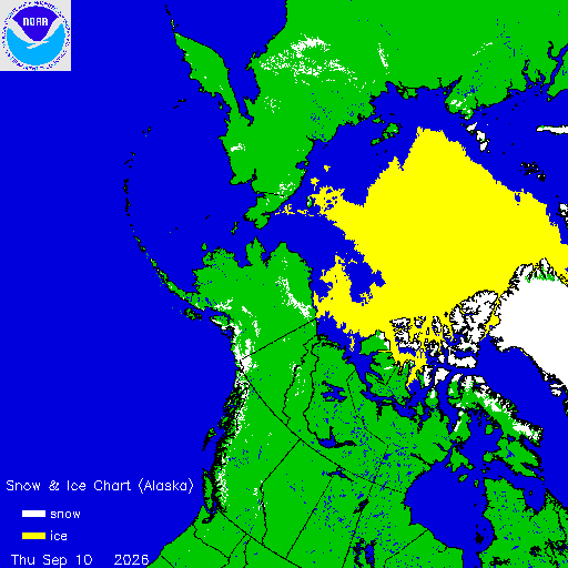 Thumbnail image 
                 of current Alaska region snow and ice chart