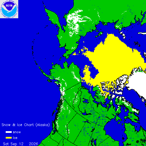 Thumbnail image 
                 of current Alaska region snow and ice chart