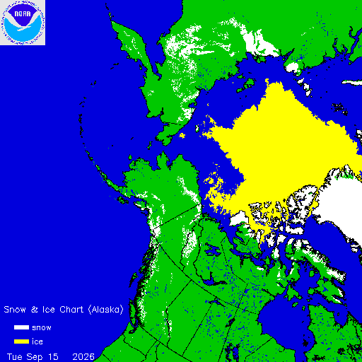 Thumbnail image 
                 of current Alaska region snow and ice chart
