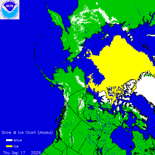 Thumbnail image 
                 of current Alaska region snow and ice chart