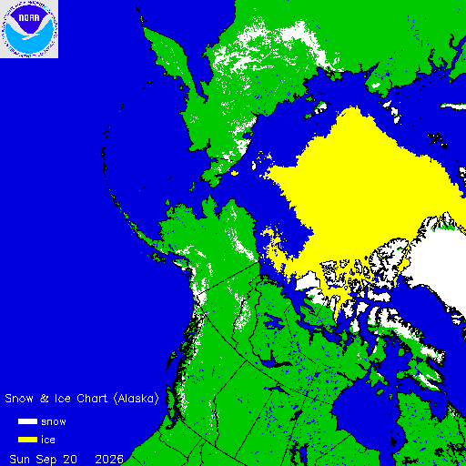Thumbnail image 
                 of current Alaska region snow and ice chart