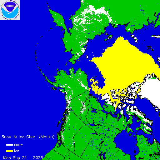 Thumbnail image 
                 of current Alaska region snow and ice chart