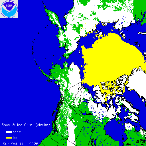 Thumbnail image 
                 of current Alaska region snow and ice chart
