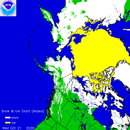 Thumbnail image 
                 of current Alaska region snow and ice chart
