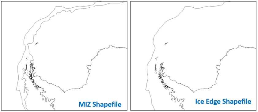 Example of Antarctic daily shapefile displayed in a GIS viewer