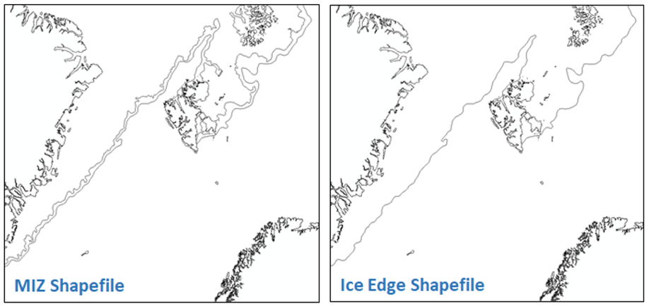 Example of Arctic daily shapefile displayed in a GIS viewer