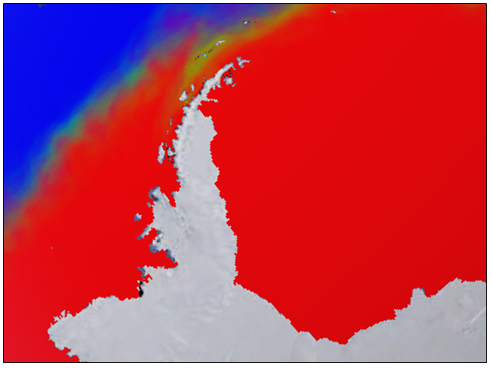 Example of Antarctic KMZ file displayed in a KMZ viewer