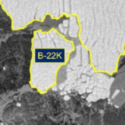 Thumbnail image of Iceberg B-22K Has Calved From B-22A