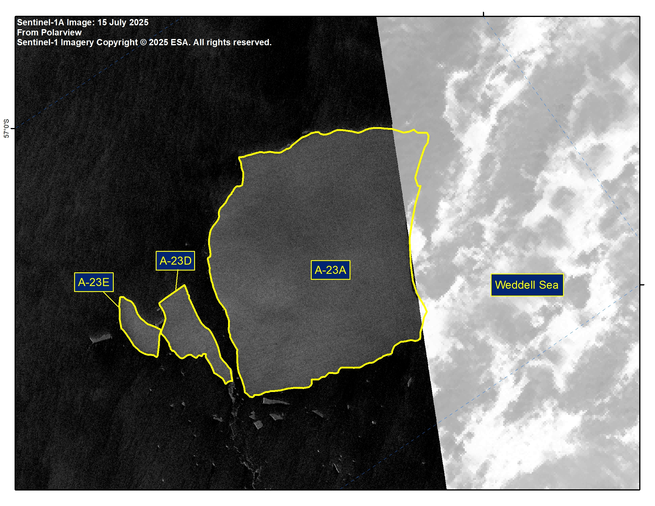 image of Iceberg A-23DE