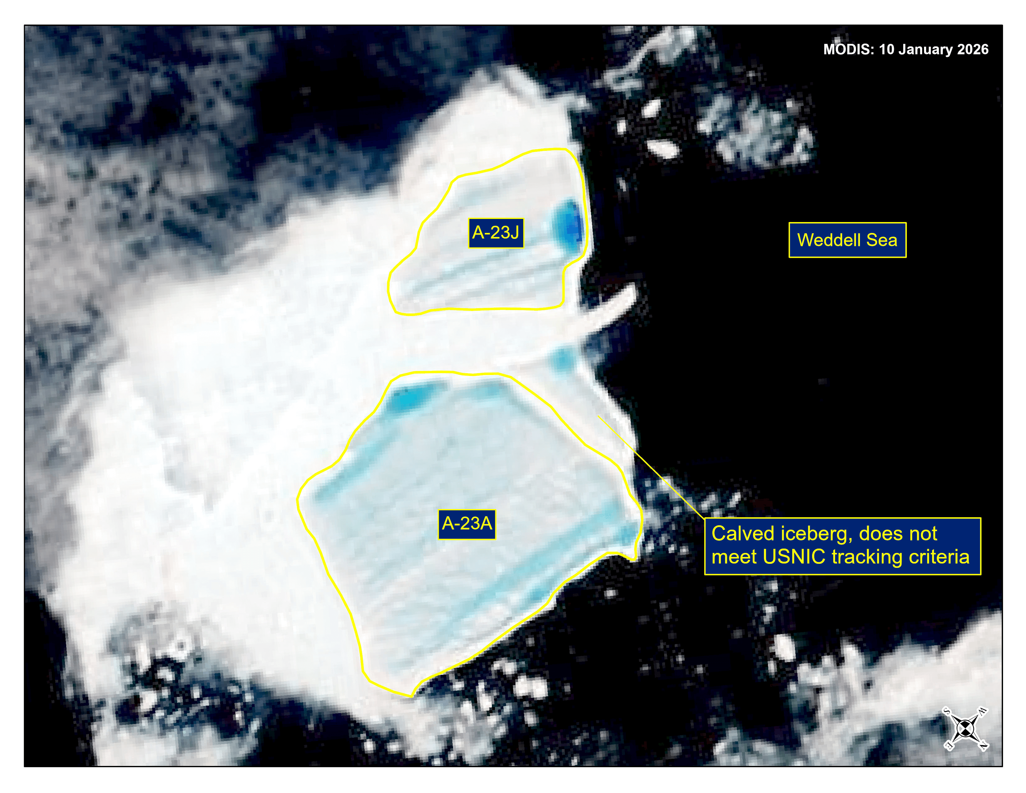 image of Iceberg A-23J