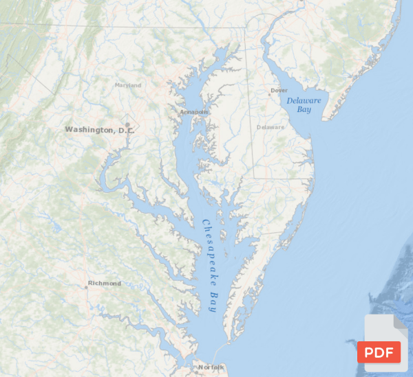 Thumbnail 
                     image of Mid-Atlantic region with a denoting PDF icon