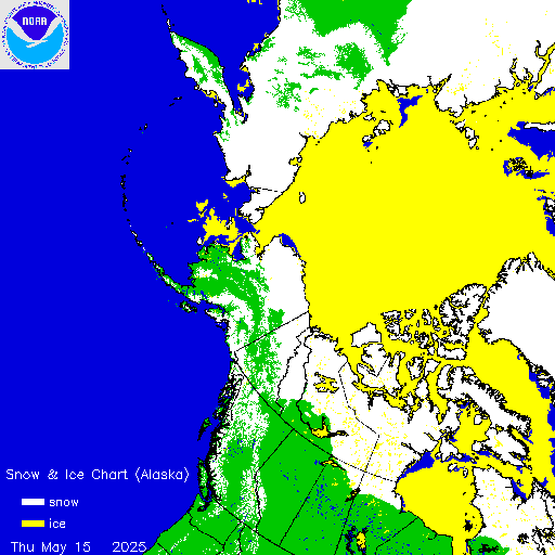 Yesterday Alaska Snow & Ice Chart