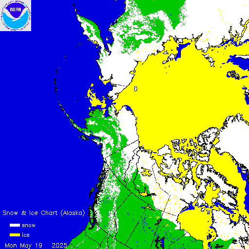 Yesterday Alaska Snow & Ice Chart