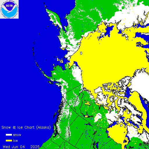 Yesterday Alaska Snow & Ice Chart