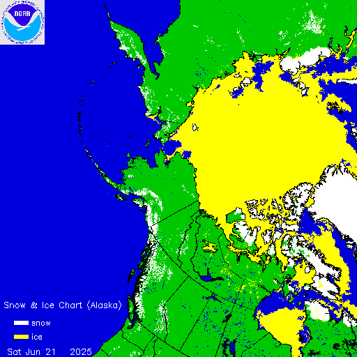Yesterday Alaska Snow & Ice Chart