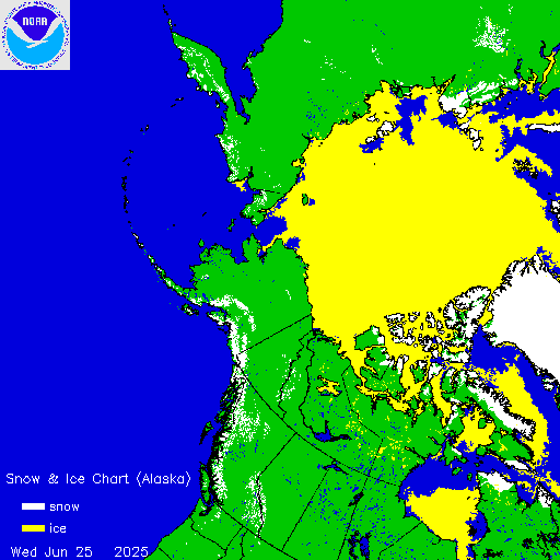 Yesterday Alaska Snow & Ice Chart