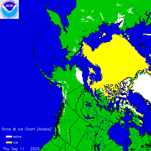 Yesterday Alaska Snow & Ice Chart
