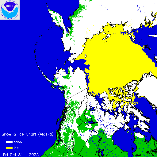 Yesterday Alaska Snow & Ice Chart