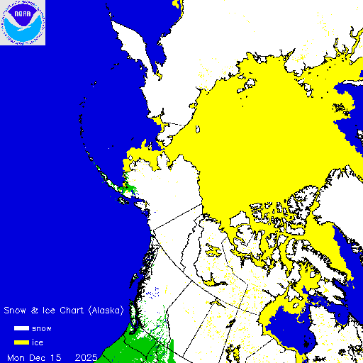 Yesterday Alaska Snow & Ice Chart
