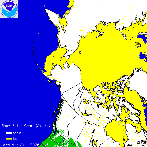 Yesterday Alaska Snow & Ice Chart