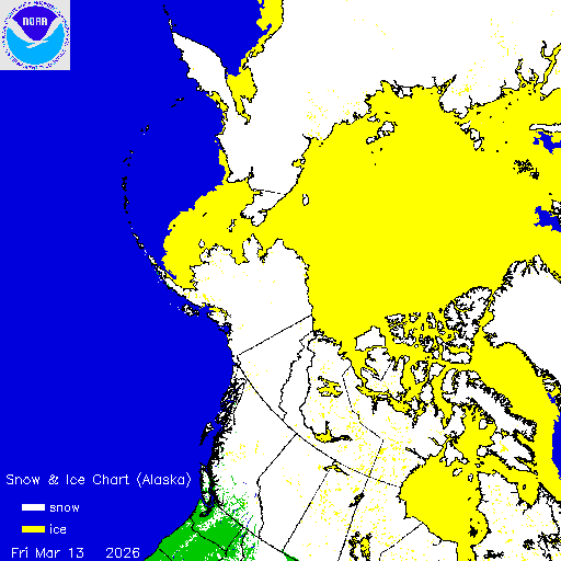 Yesterday Alaska Snow & Ice Chart
