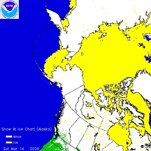 Yesterday Alaska Snow & Ice Chart