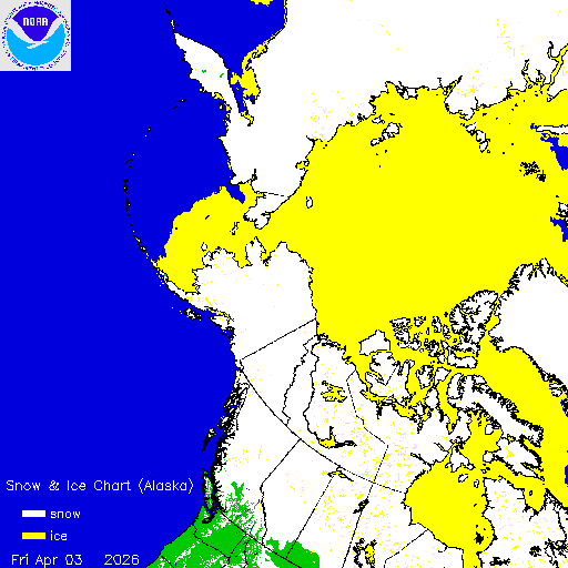 Yesterday Alaska Snow & Ice Chart