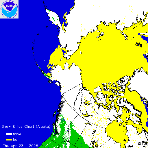 Yesterday Alaska Snow & Ice Chart