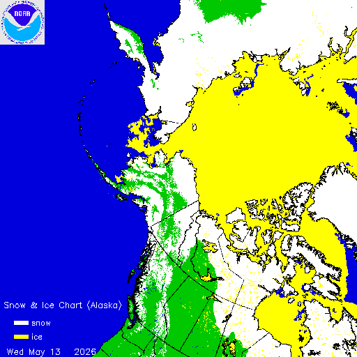 Yesterday Alaska Snow & Ice Chart