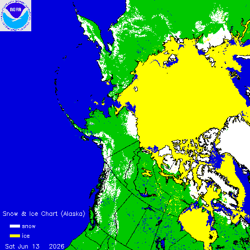Yesterday Alaska Snow & Ice Chart
