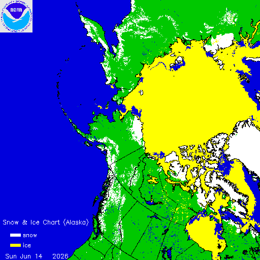 Yesterday Alaska Snow & Ice Chart