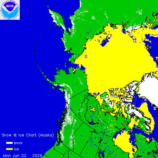 Yesterday Alaska Snow & Ice Chart