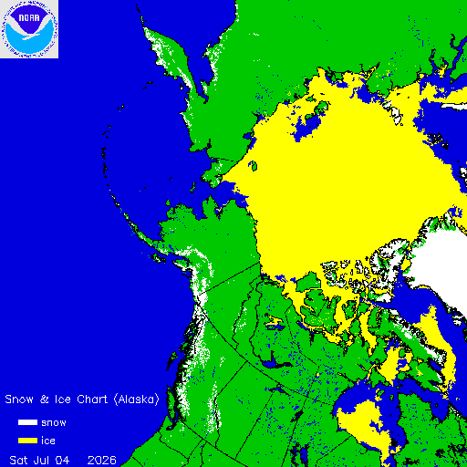 Yesterday Alaska Snow & Ice Chart