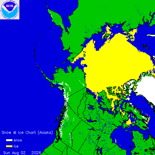 Yesterday Alaska Snow & Ice Chart