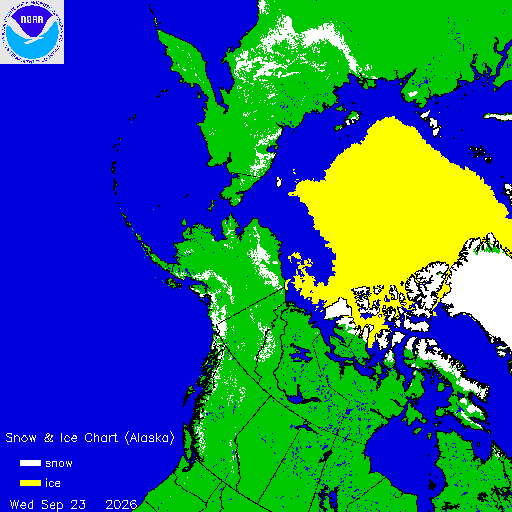 Yesterday Alaska Snow & Ice Chart
