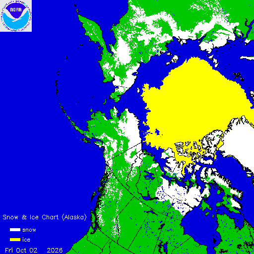 Yesterday Alaska Snow & Ice Chart