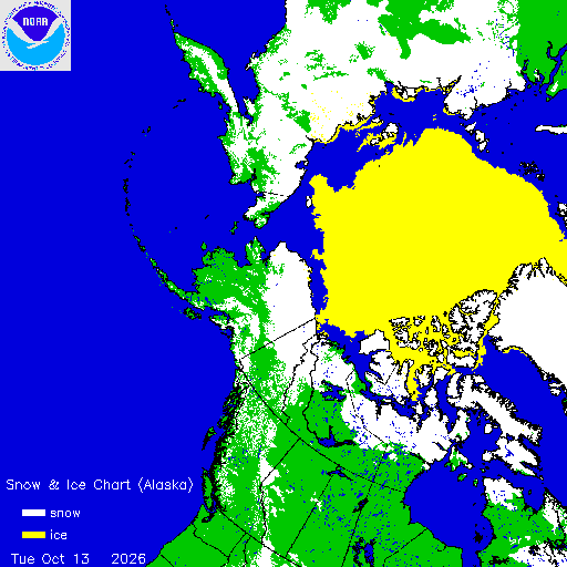 Yesterday Alaska Snow & Ice Chart