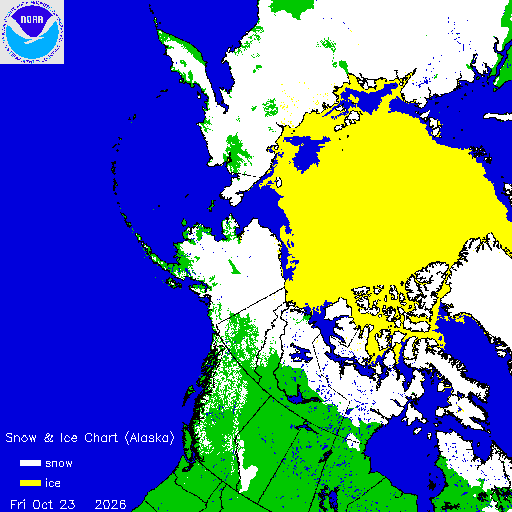 Yesterday Alaska Snow & Ice Chart