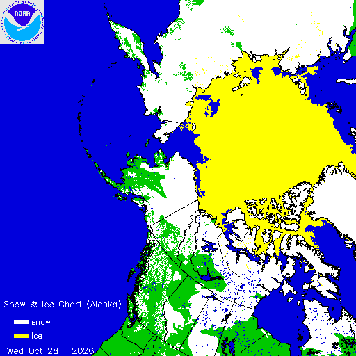Yesterday Alaska Snow & Ice Chart